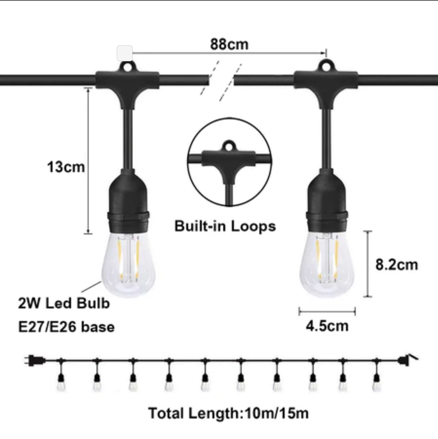 Luces led para exteriores Contra Agua